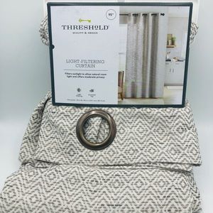 THRESHOLD Window Curtain Panel 54"x95" Radiant Gry